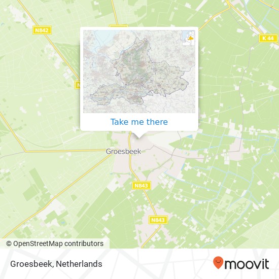 Groesbeek map