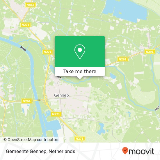 Gemeente Gennep map