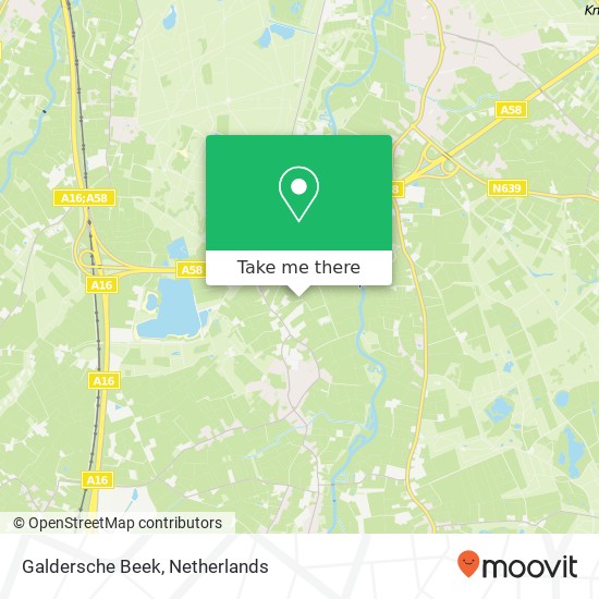 Galdersche Beek map