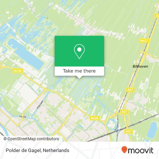 Polder de Gagel Karte