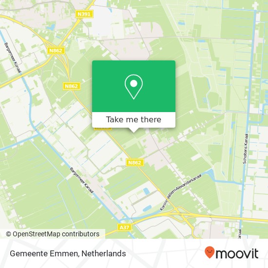 Gemeente Emmen map