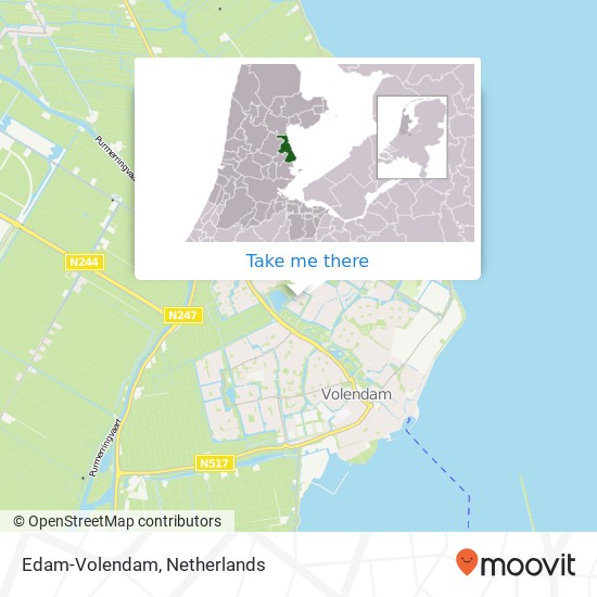 Edam-Volendam map