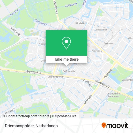 Driemanspolder map
