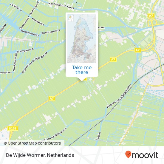 De Wijde Wormer map