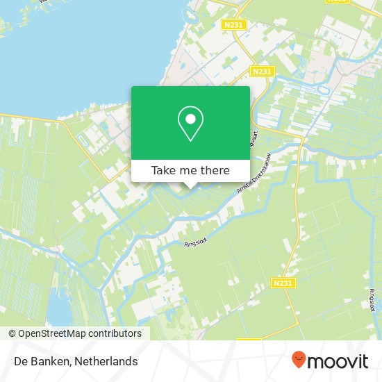 De Banken map