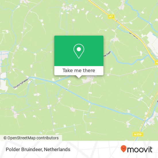 Polder Bruindeer map