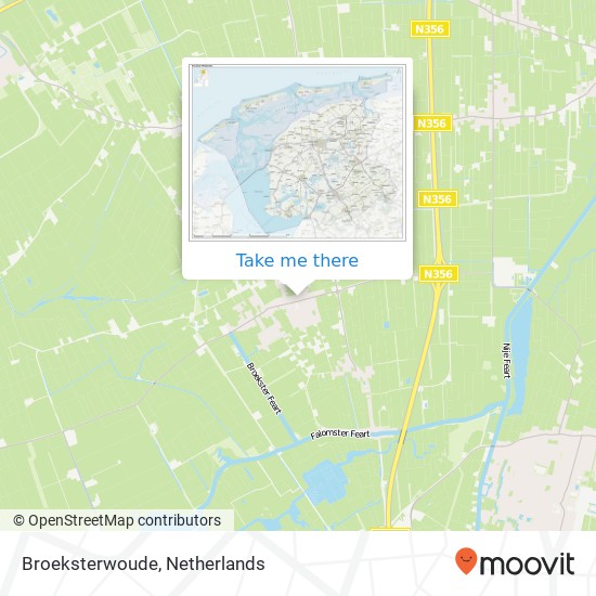 Broeksterwoude map