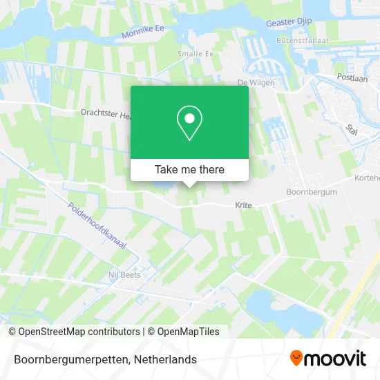 Boornbergumerpetten map