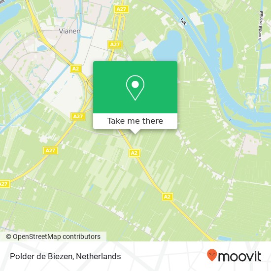 Polder de Biezen map