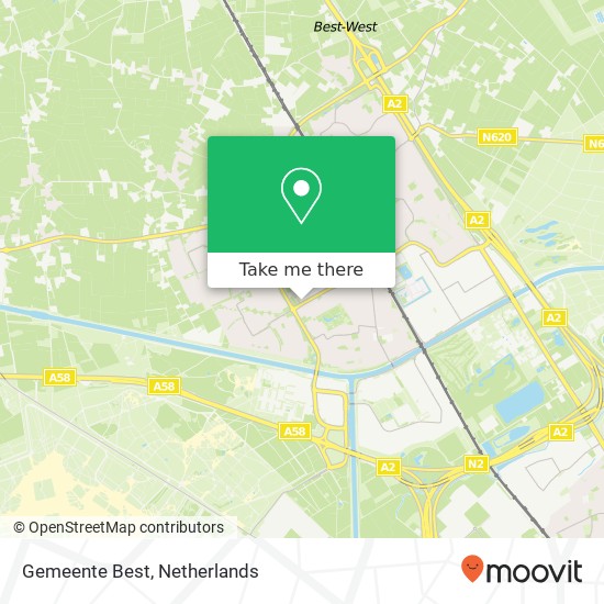 Gemeente Best map