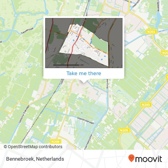 Bennebroek map