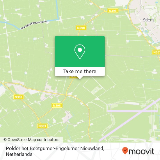 Polder het Beetgumer-Engelumer Nieuwland map
