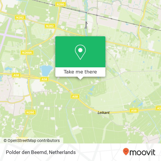 Polder den Beemd map