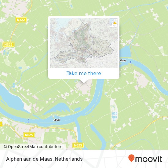 Alphen aan de Maas map