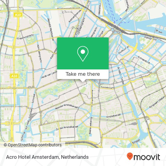 Acro Hotel Amsterdam map