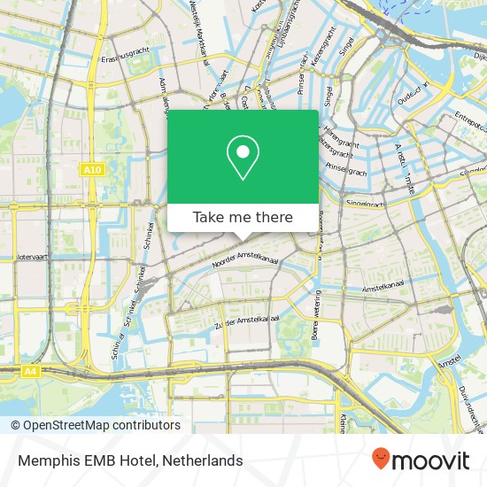 Memphis EMB Hotel map