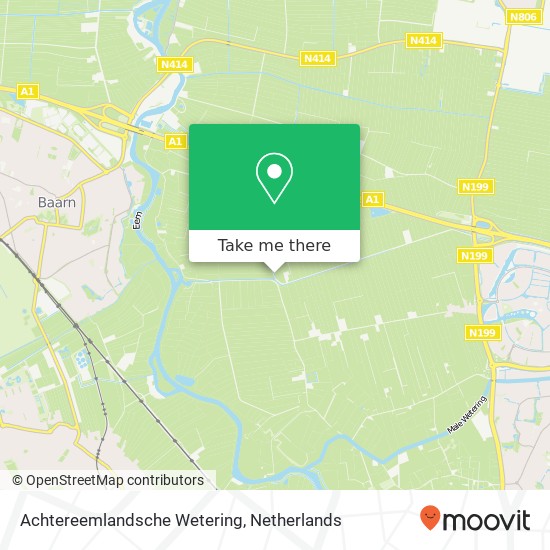 Achtereemlandsche Wetering map