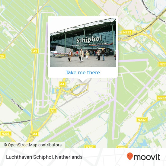 Luchthaven Schiphol Karte