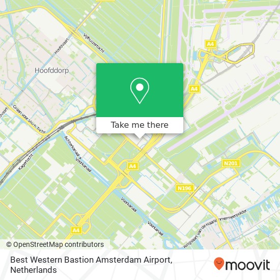 Best Western Bastion Amsterdam Airport map