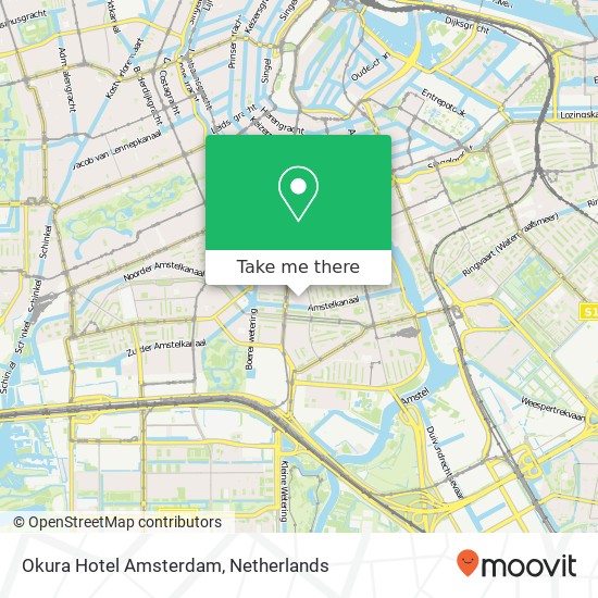 Okura Hotel Amsterdam map