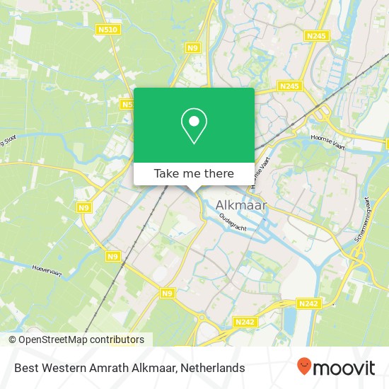 Best Western Amrath Alkmaar map