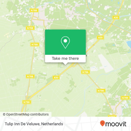 Tulip Inn De Veluwe map