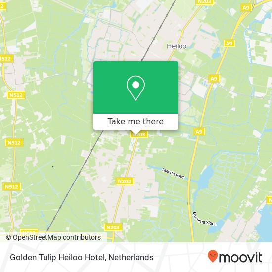 Golden Tulip Heiloo Hotel map
