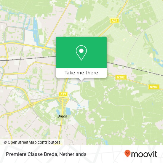 Premiere Classe Breda map