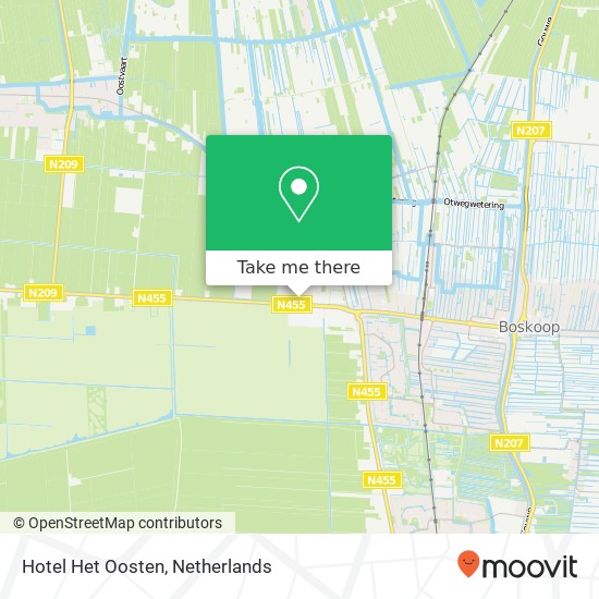 Hotel Het Oosten map