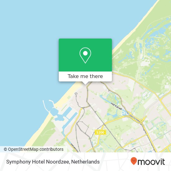 Symphony Hotel Noordzee map