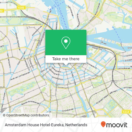 Amsterdam House Hotel-Eureka Karte