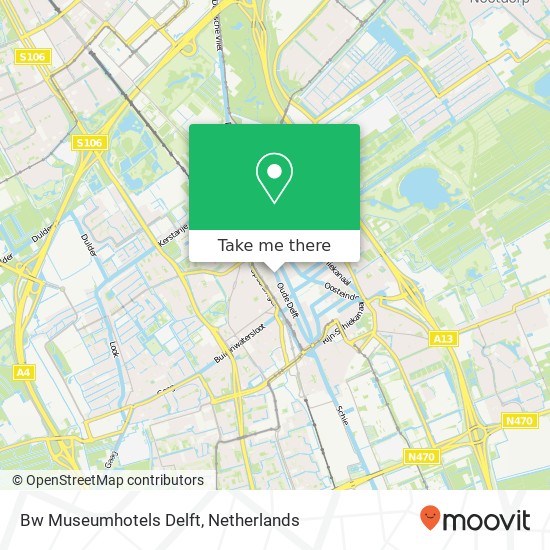 Bw Museumhotels  Delft Karte