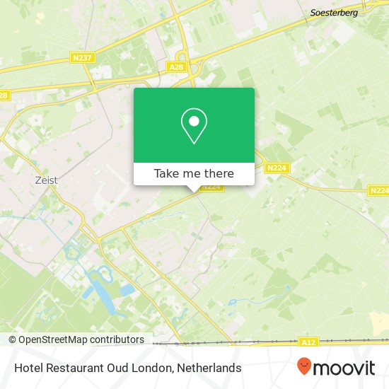 Hotel Restaurant Oud London map