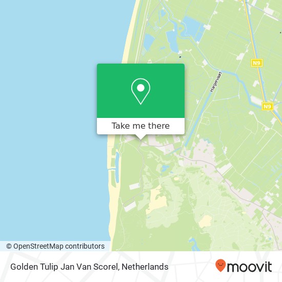 Golden Tulip Jan Van Scorel map