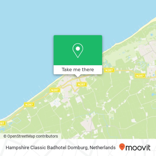 Hampshire Classic  Badhotel Domburg Karte