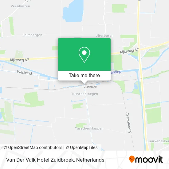 Van Der Valk Hotel Zuidbroek map