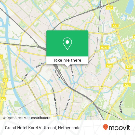 Grand Hotel Karel V Utrecht map