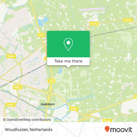 Woudhuizen map