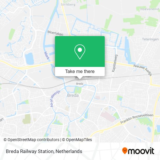 Breda Railway Station Karte