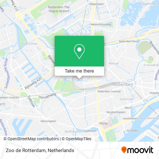 Zoo de Rotterdam map