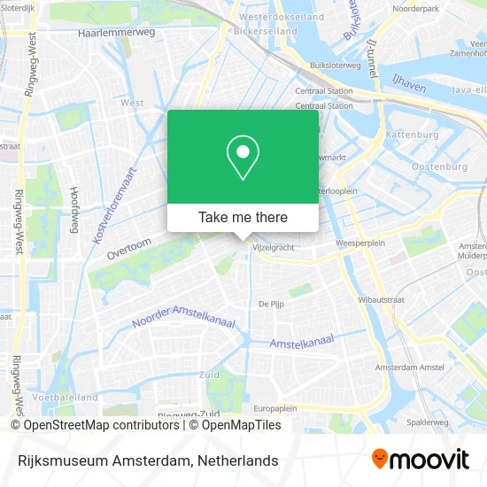 Rijksmuseum Amsterdam map