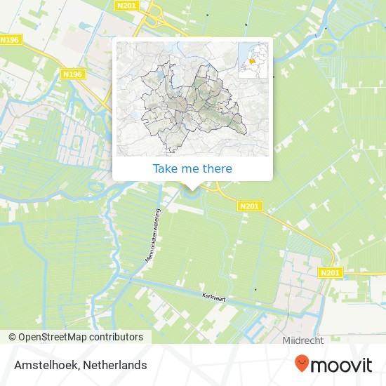 Amstelhoek map