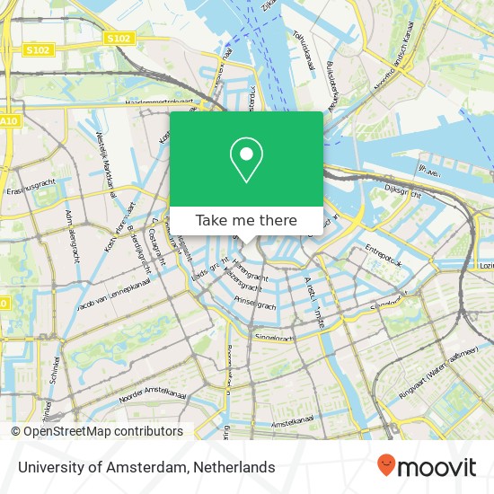 University of Amsterdam Karte