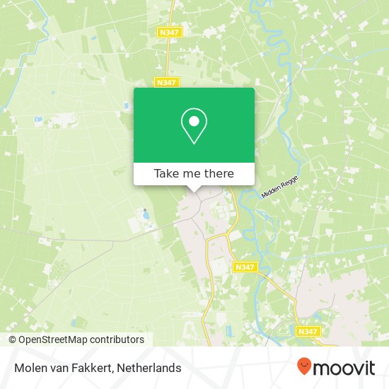 Molen van Fakkert Karte