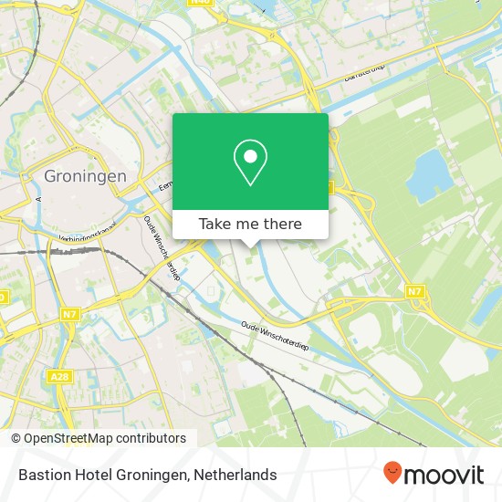 Bastion Hotel Groningen map