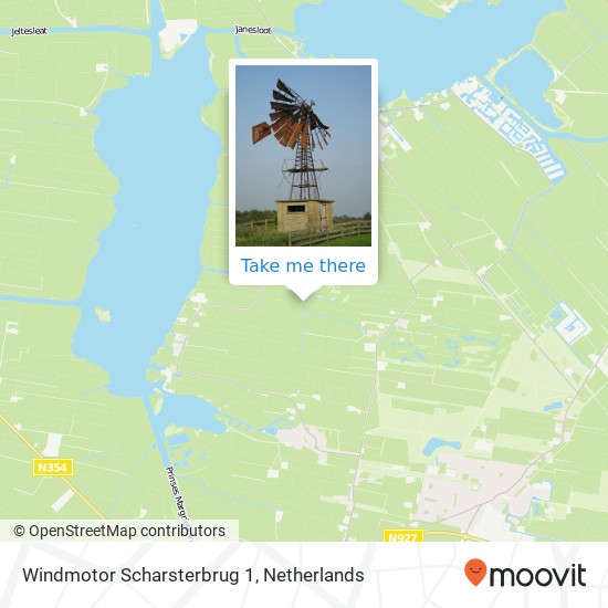 Windmotor Scharsterbrug 1 map