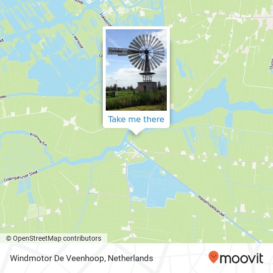 Windmotor De Veenhoop map