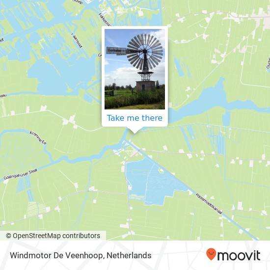 Windmotor De Veenhoop Karte