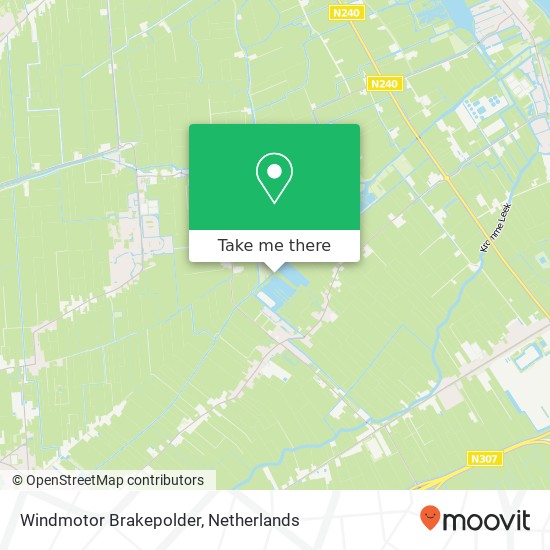 Windmotor Brakepolder map