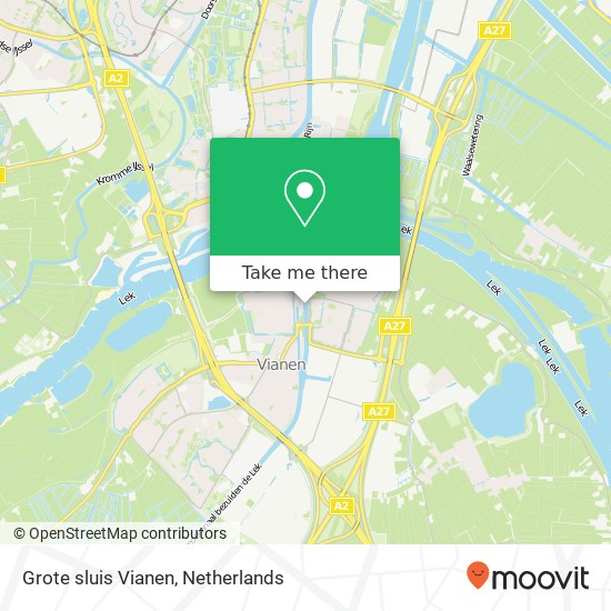 Grote sluis Vianen map